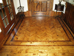 Custom Hardwood Entry